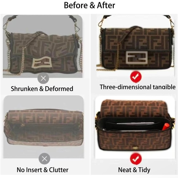 Pink Felt Mini Handbag Organizer NWOT - Picture 4 of 6